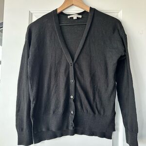 LOFT Black Crewneck Knit Sweater